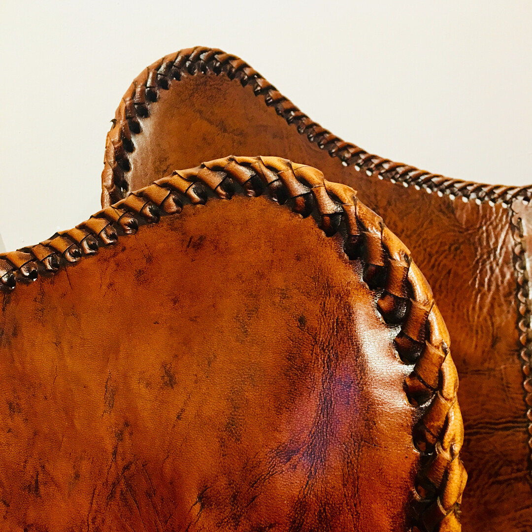 Authentic Leather Butterfly Chair Handmade Vintage Accent Furniture
