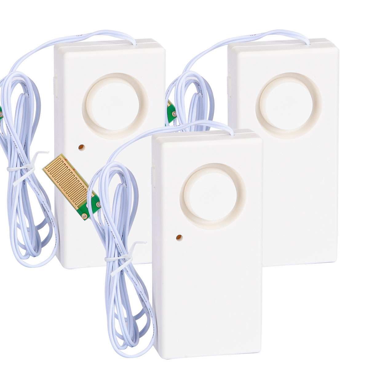 3-Pack Water Leak Alarm Flood Level Overflow Detector Sensor Home Security Alert