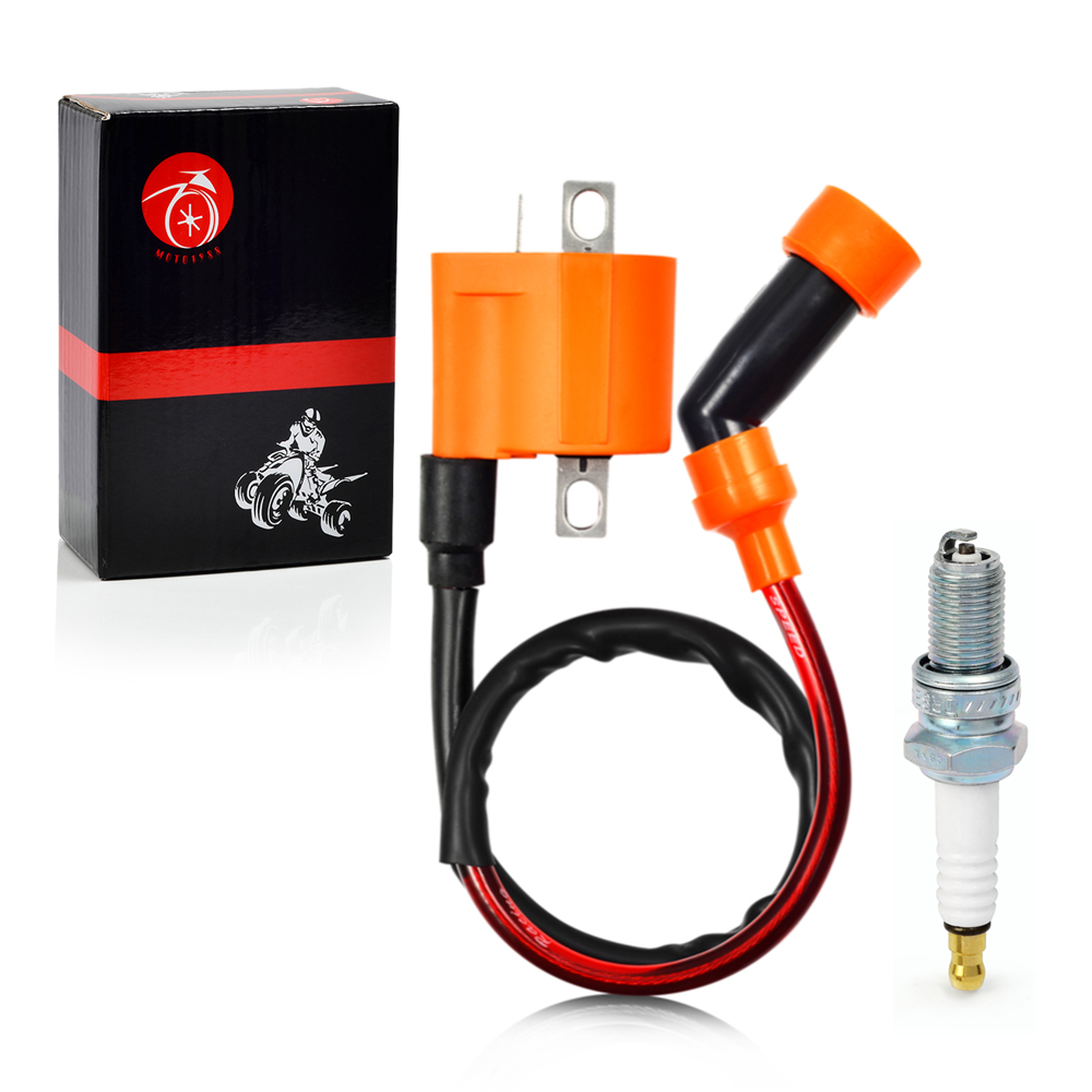 Ignition Coil Pack & SPARK PLUG + CAP For Arctic Cat 500 4x4 1999-2009 3430-007