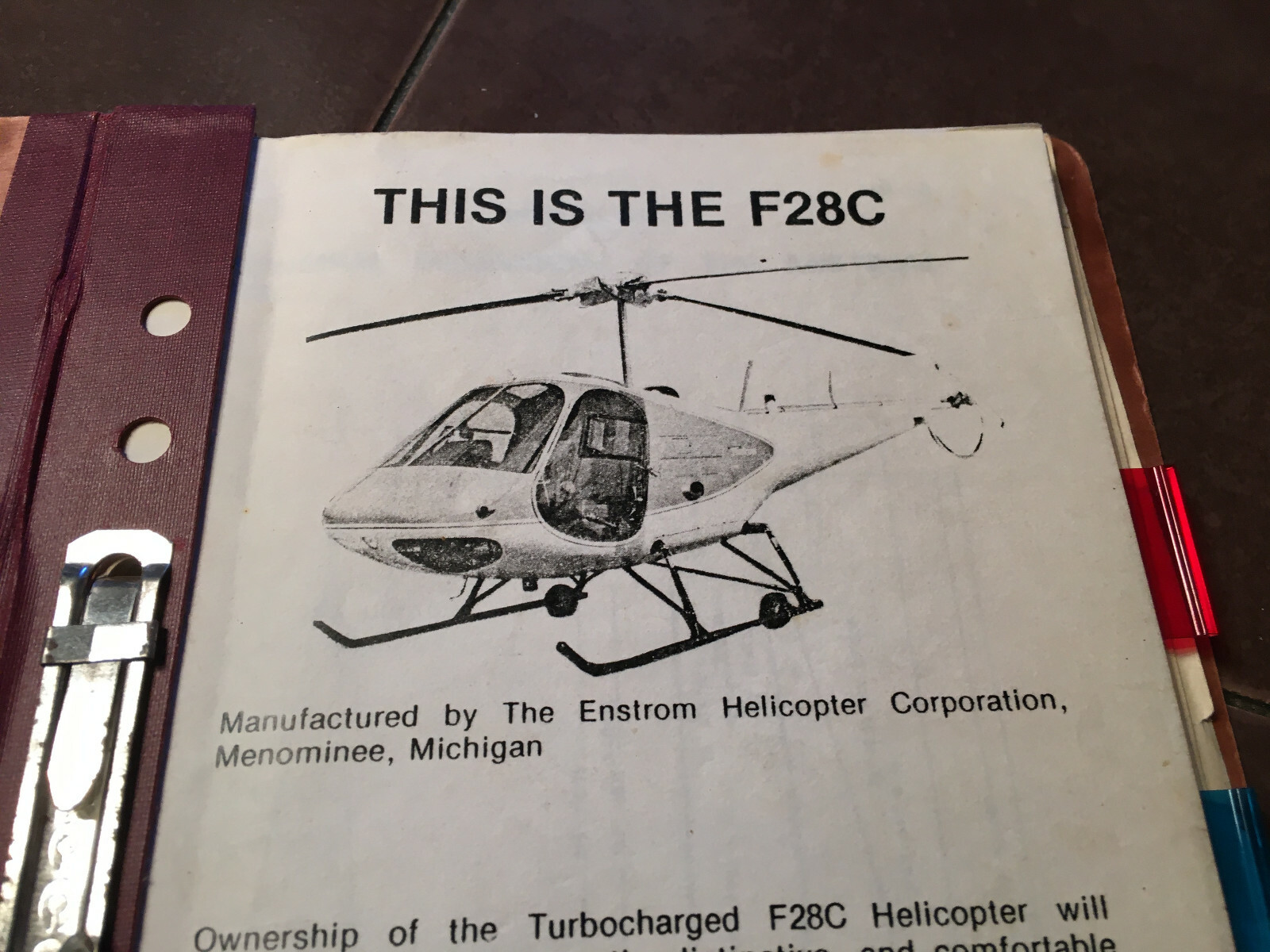 Enstrom F28-C Flight Manual