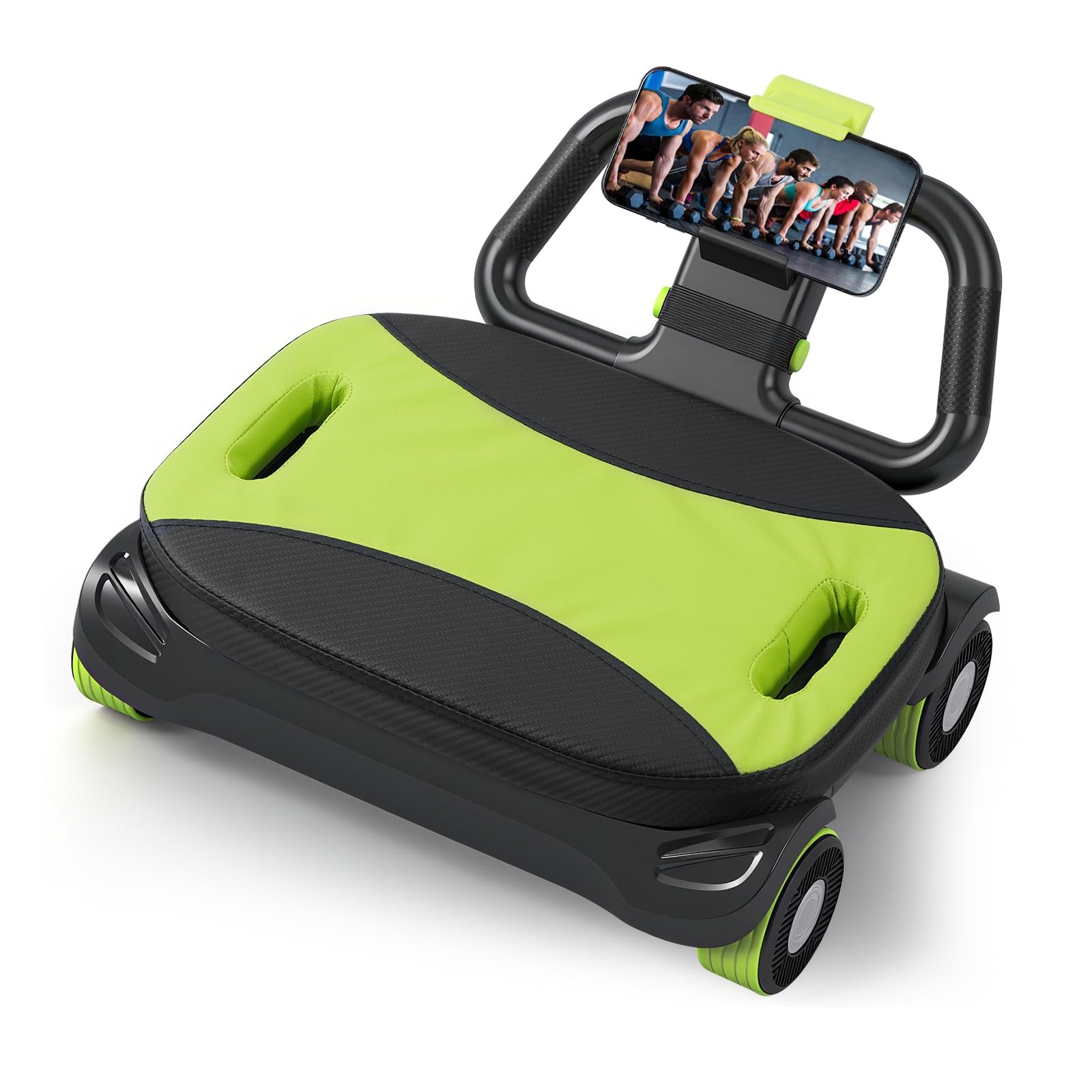 IRISFLY New 4-Wheel Abdominal Roller,Upgraded High-Performance Ab green