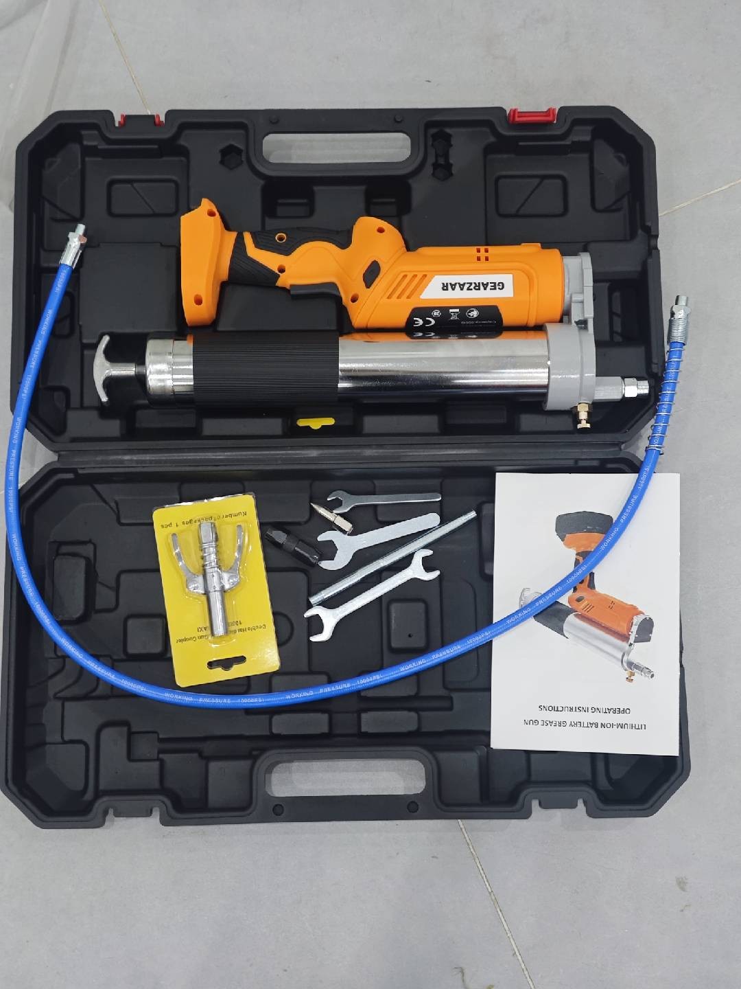 Electric Grease Gun,12,000 PSI Battery Operated Grease Gun & Battery & Charger