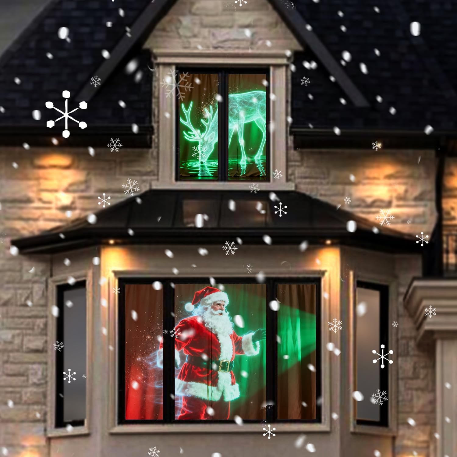 Holographic Rear Projection Screen 50"x89" Portable Double-Sided Video Screen