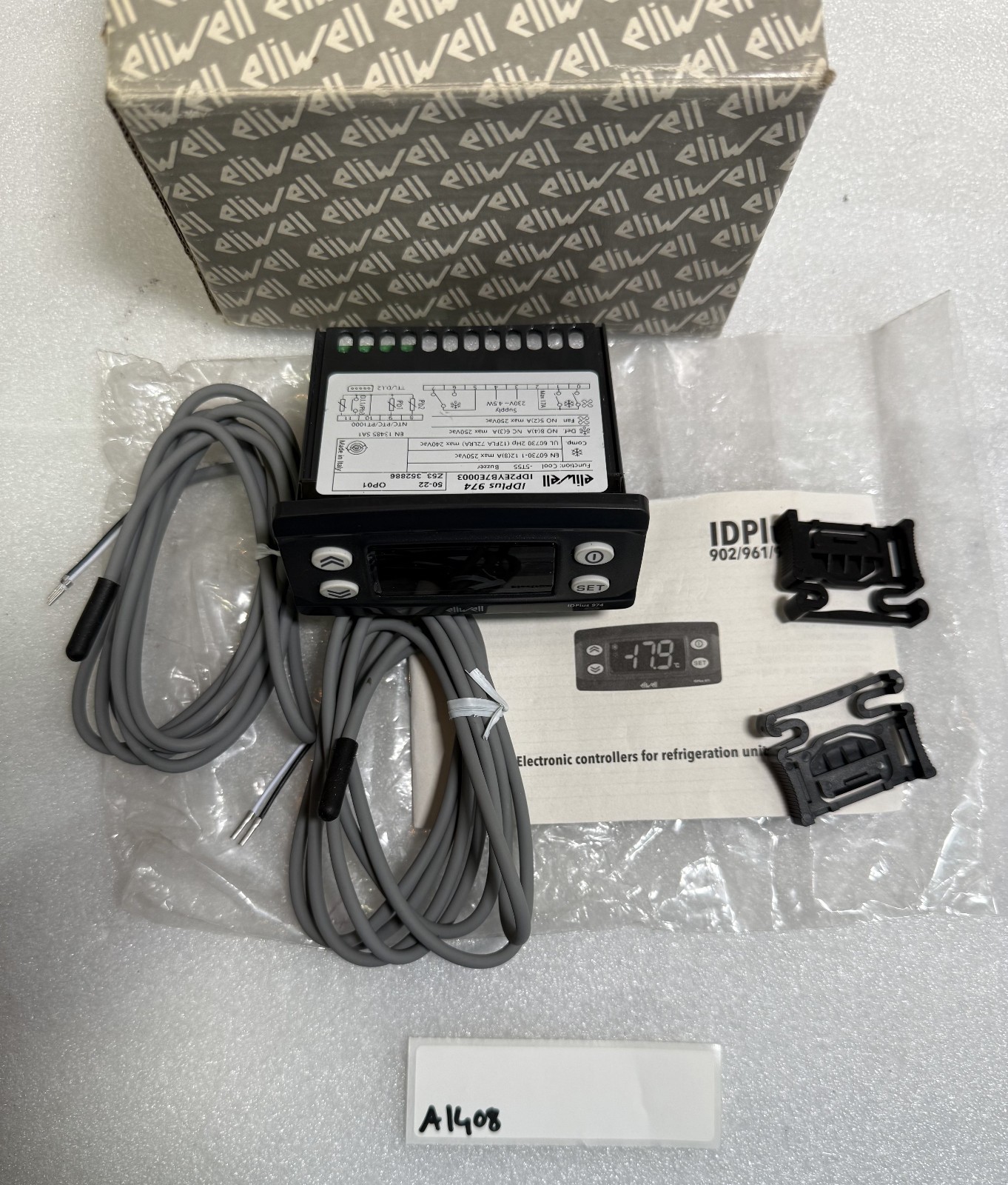 Eliwell IDPlus 974 Thermostat Digital Controller IDP2EYB7E0003