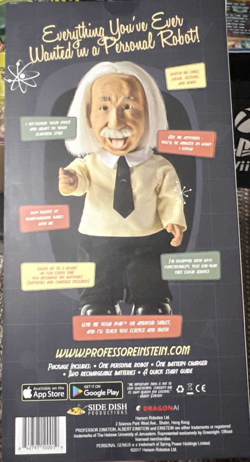 Professor Einstein Interactive Robot Tutor Your Personal Genius! New In Box