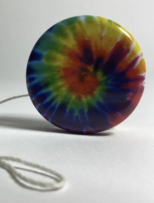 Yo Yo Tie Dye Rainbow Yo-Yo Colorful Hypnotizing Design Patter Yoyo Multicolor