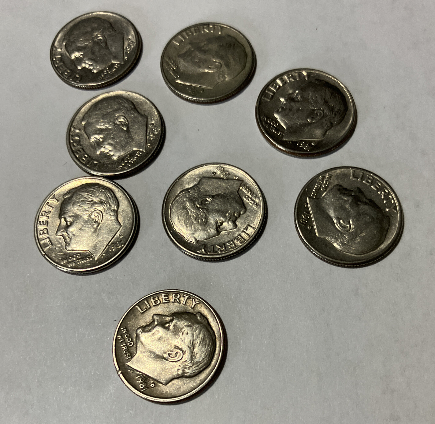 1981 D Roosevelt Dime