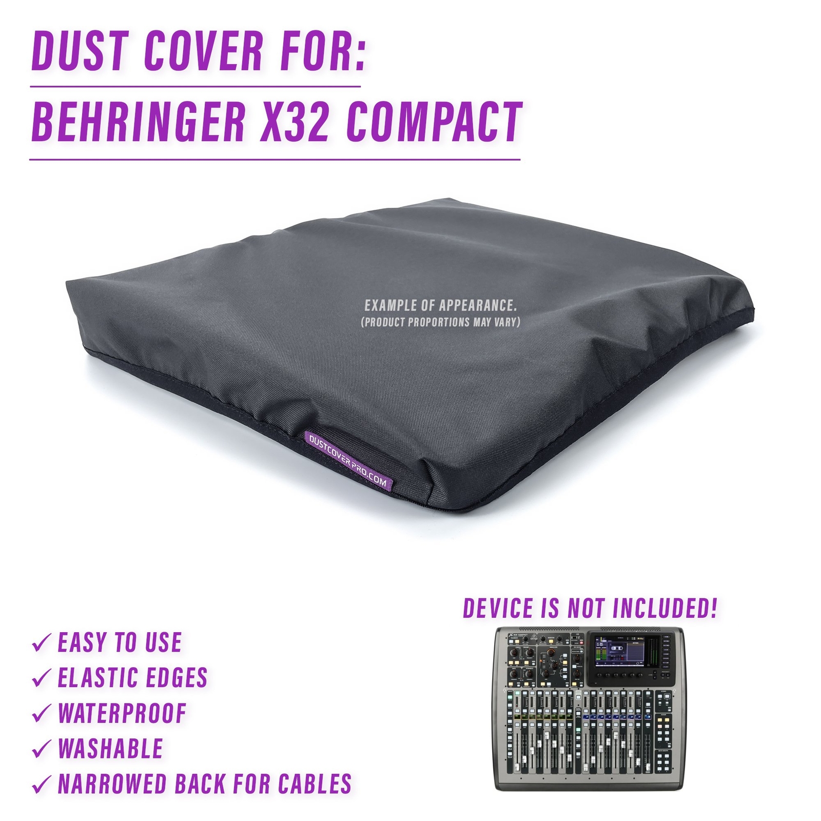 DUST COVER for Behringer X32 Compact