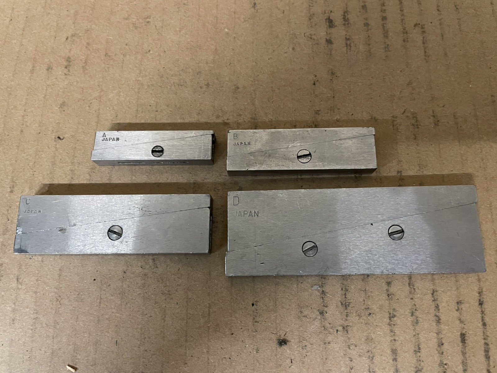 ADJUSTABLE PARALLEL 4 Pc. SET - Made in Japan-