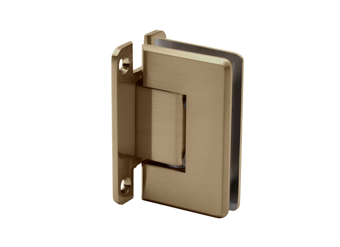 Preston Series Wall Mount Hinge - Full Back Plate - Brushed Bronze