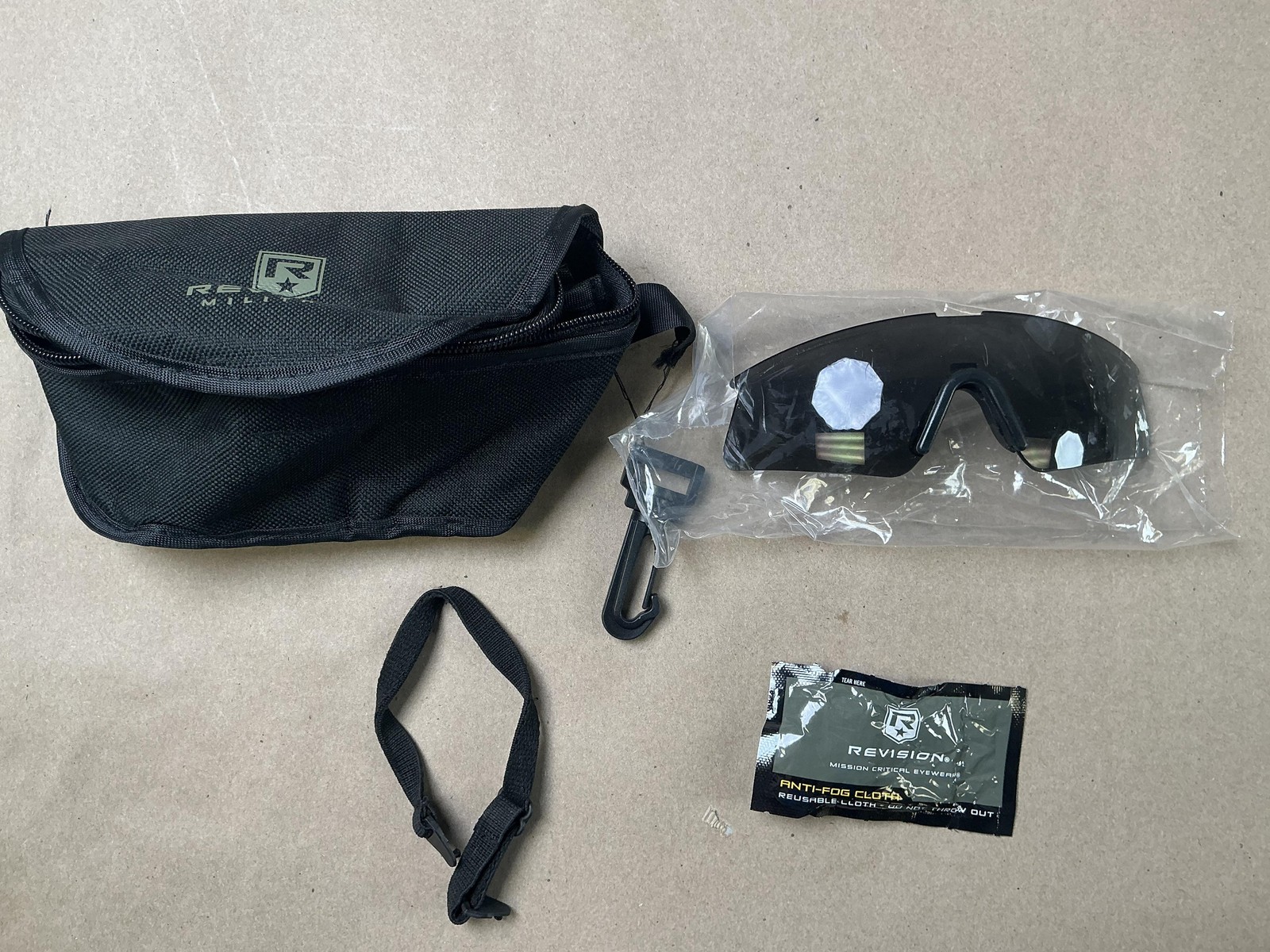 Revision Tactical Sunglasses Replacement Lens Black Wraparound Shooting Eye Pro