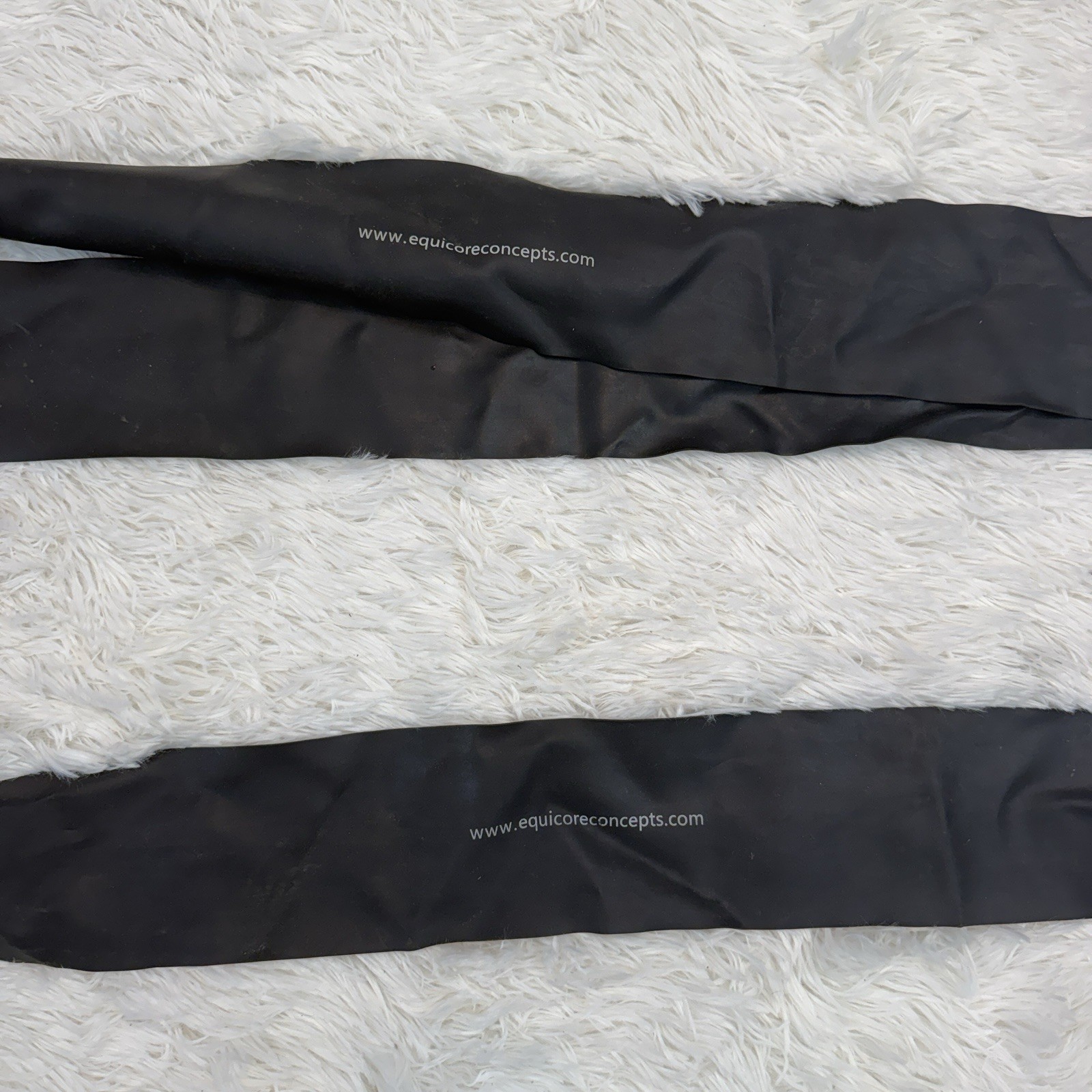Black Equiband Pro Horseback Riding Bungee Elastic Straps