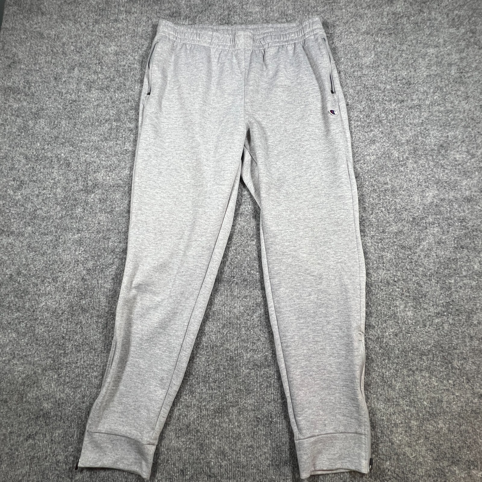 Champion Joggers Pants Mens Large Heathered Gray Stretch Athleisure Gym Training