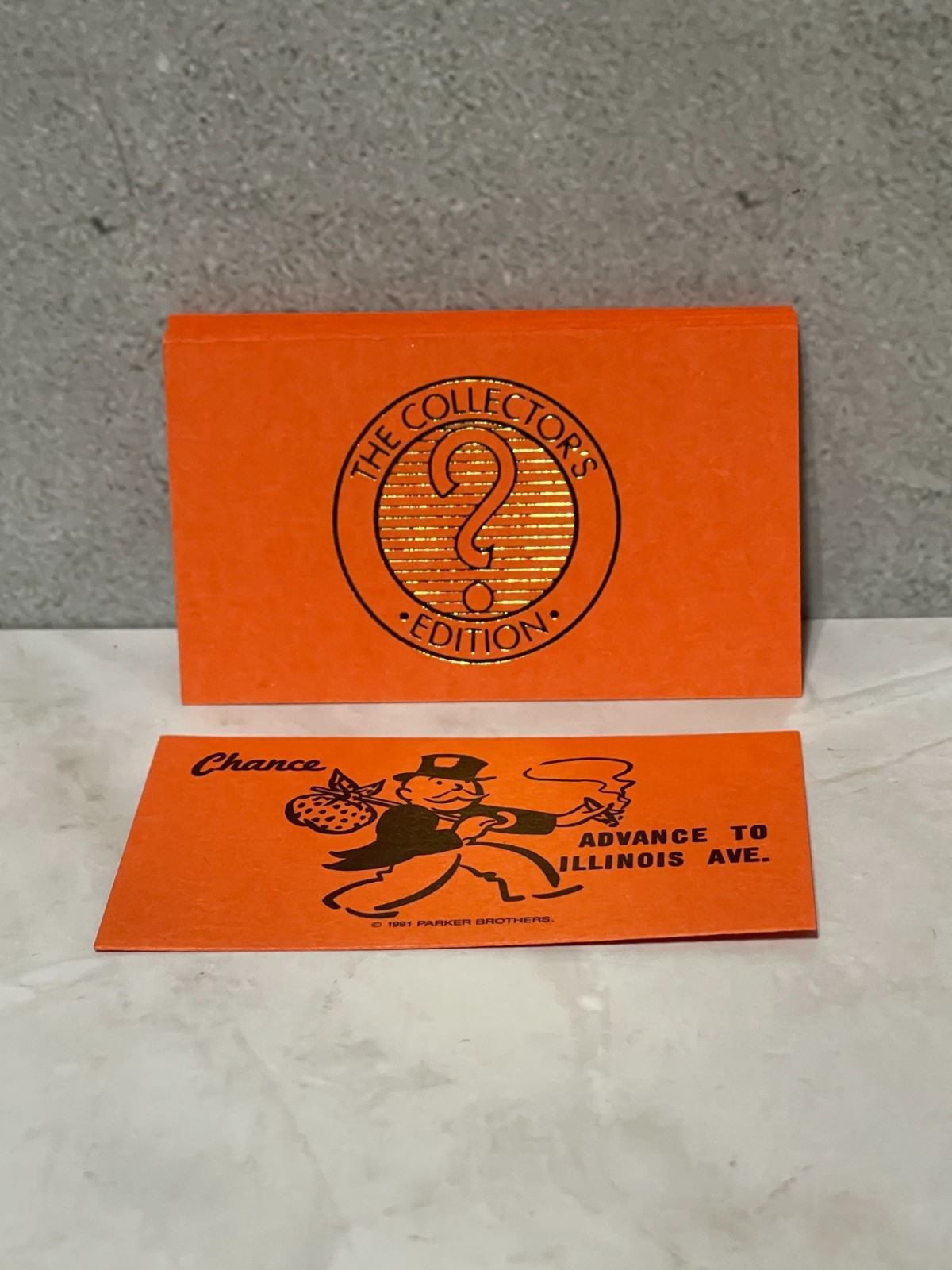 1991 Franklin Mint Monopoly - Replacement Chance cards x16