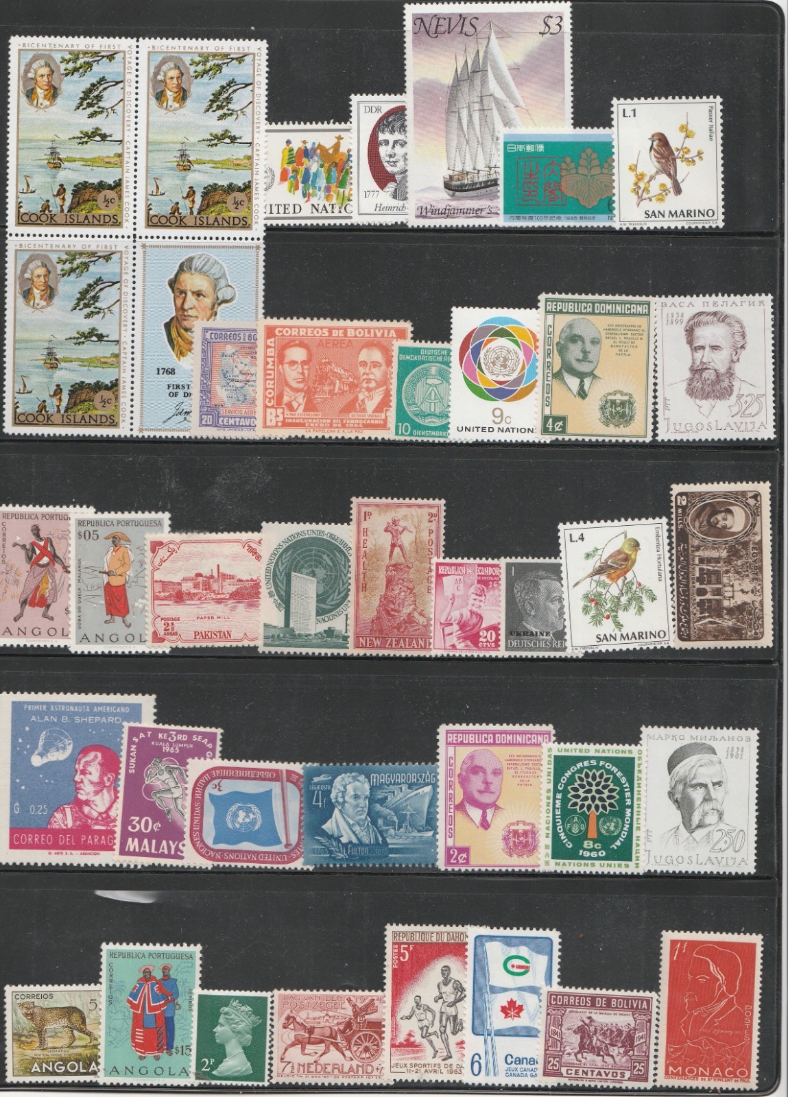 WorldwideLOT OF `50STAMPS ALL DIFFERENT -MNH+BONUS