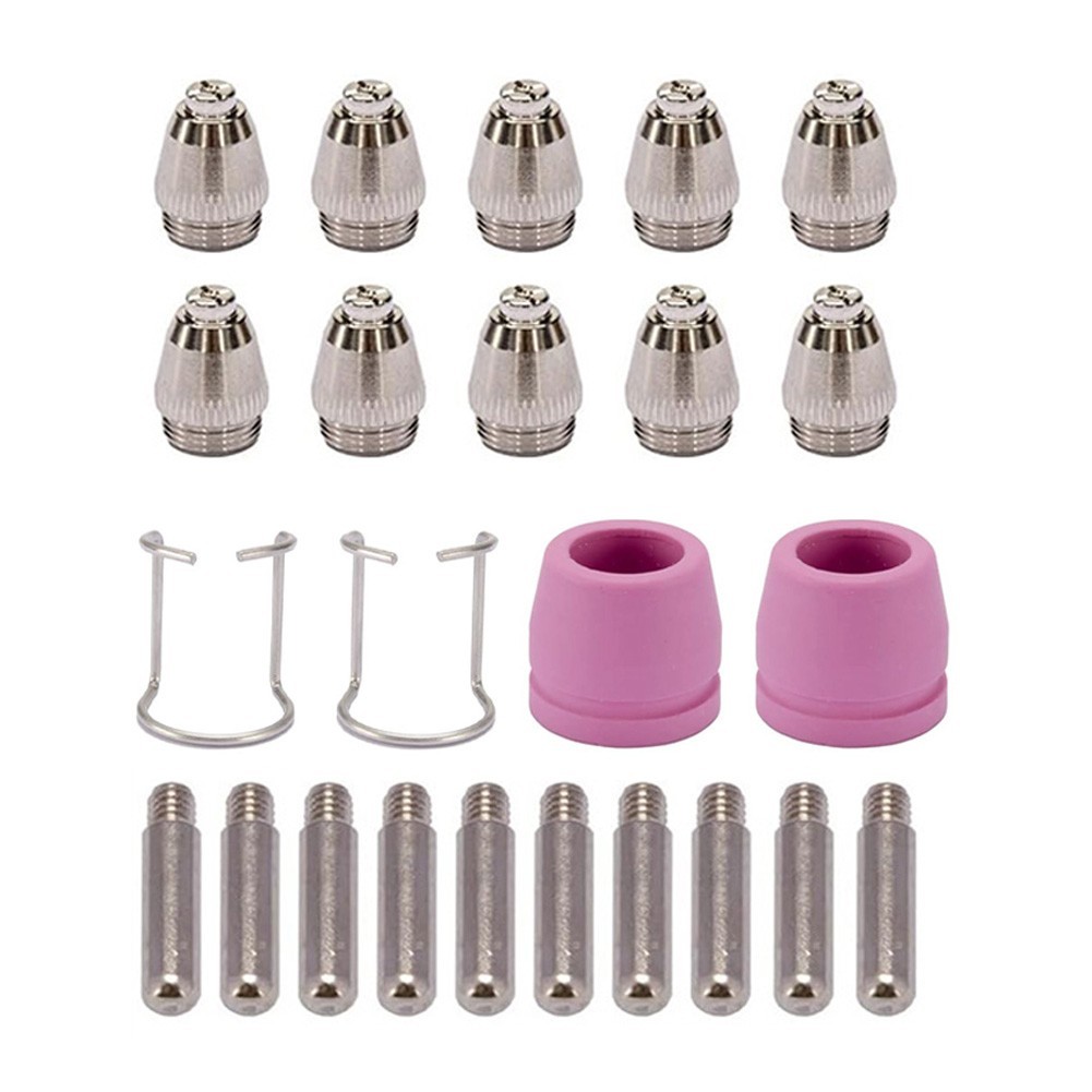 24PCS Plasma Cutter Torch Tip Nozzles Kit Suitable with CUT50DP CUT55DS