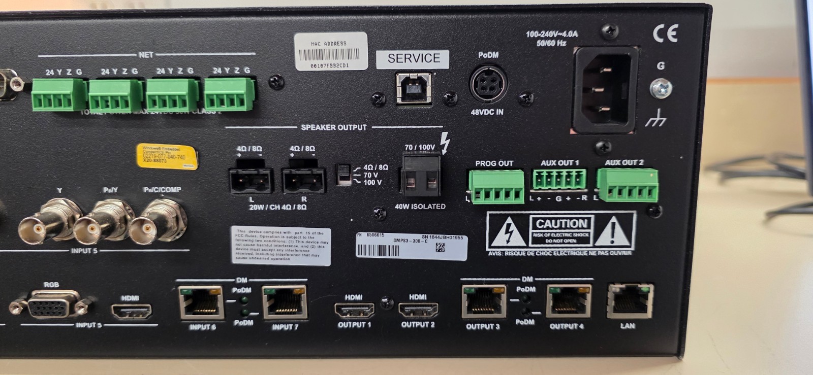 Crestron DMPS3-300-C 3-Series DigitalMedia Presentation System 300