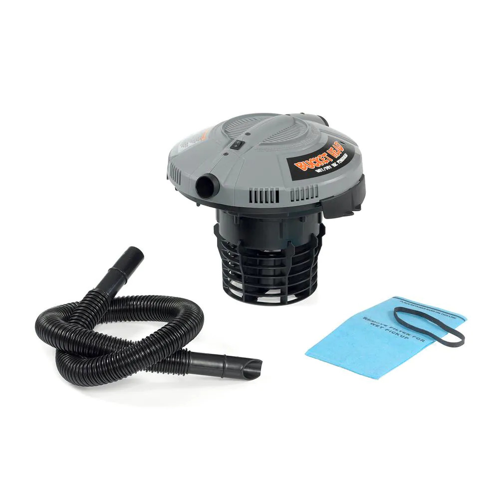 Bucket Head 5 Gal. Wet HP Dry Shop Vac Vacuum Powerhead Cleaner Blower Port