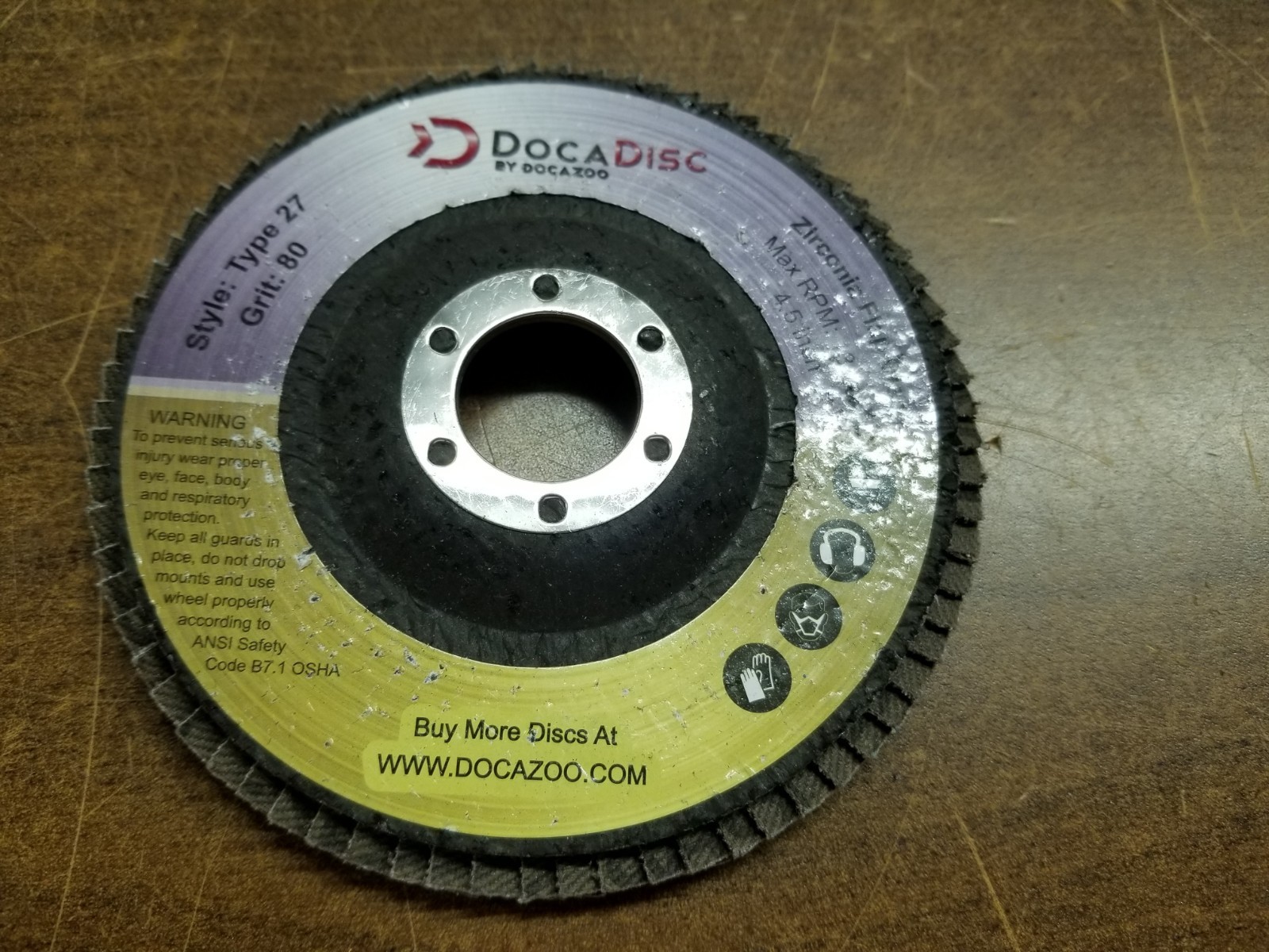 ( Pack of 5)--Doca Disc Style 27 Grit 80