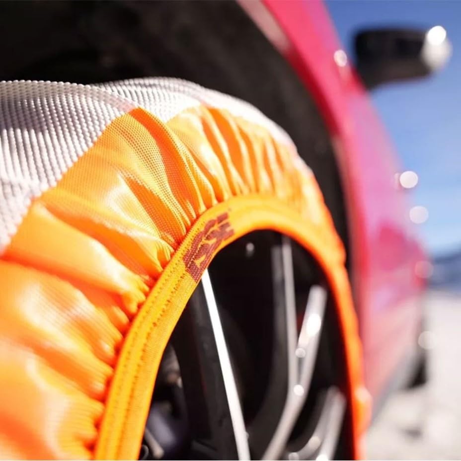 Snow Socks for Tires. Chain Replacement. Super Size Textile Traction for 70