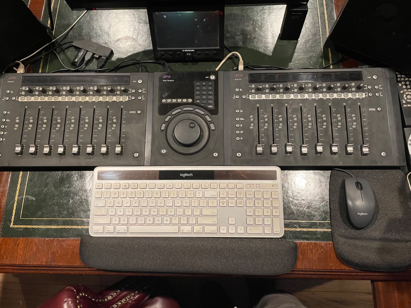 (2) Avid Artist Mix Control Surfaces and Avid Transport Bundle
