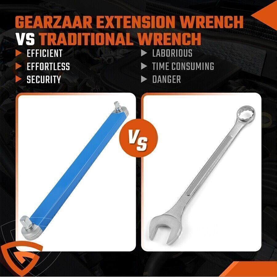 Offset Extension Wrench Set Ratchet Spanner Wrench with 4 Multifunctional