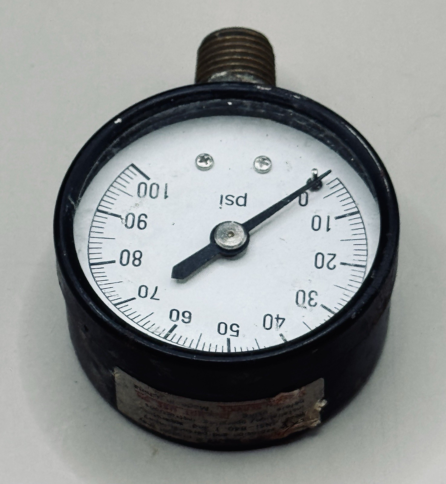 Vintage Water Source PSI Pressure Guage With 1/2" Connection