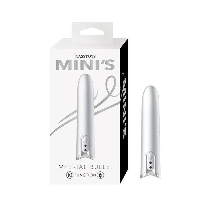 Nasstoys Rechargeable Mini's Imperial Bullet Vibrator Silver