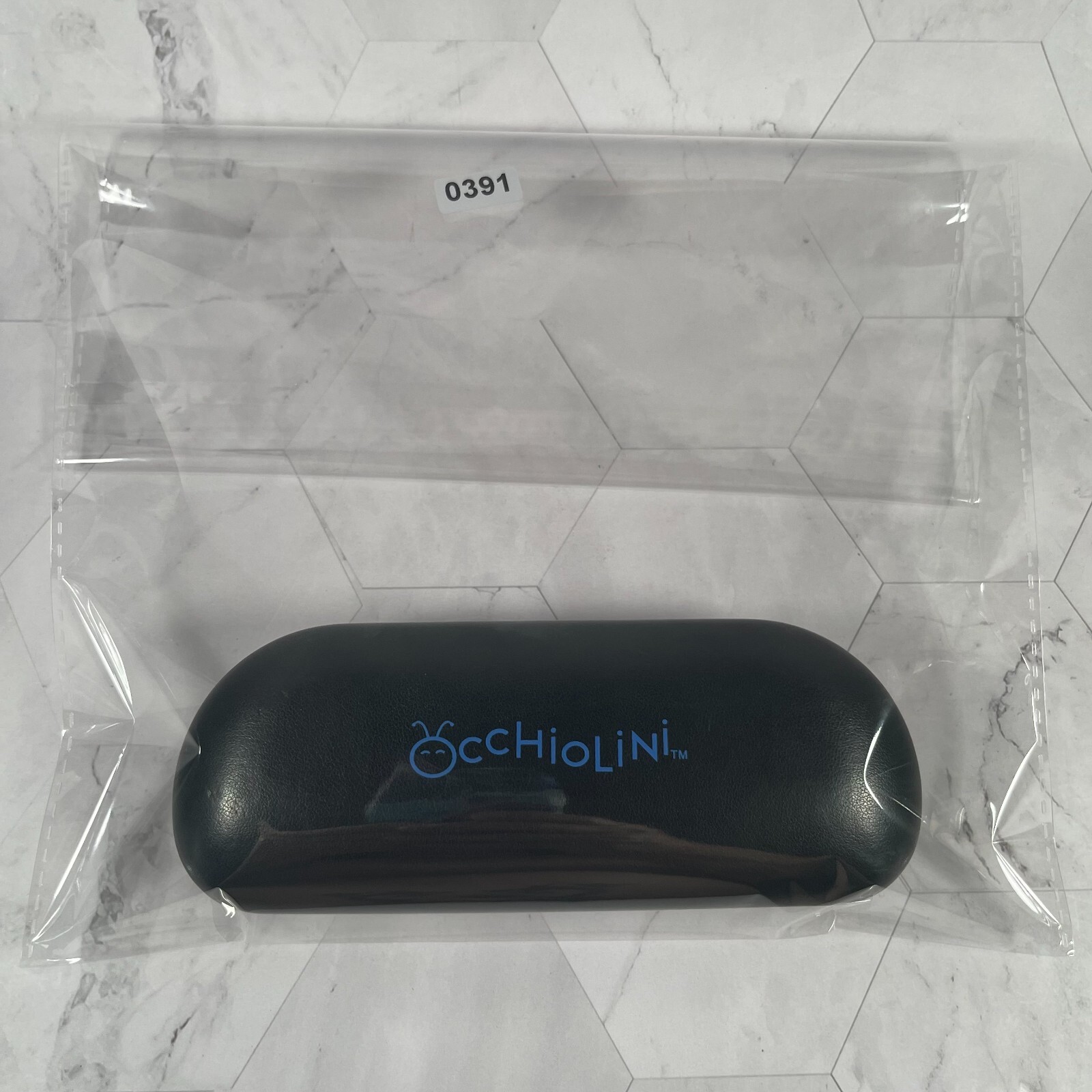 Occhiolini Eyeglasses Hard Case Portable Protective Case Black