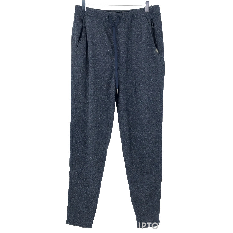 Eddie Bauer Mens Pants Medium Jogger Sweatpants Lounge Zip Pocket Blue