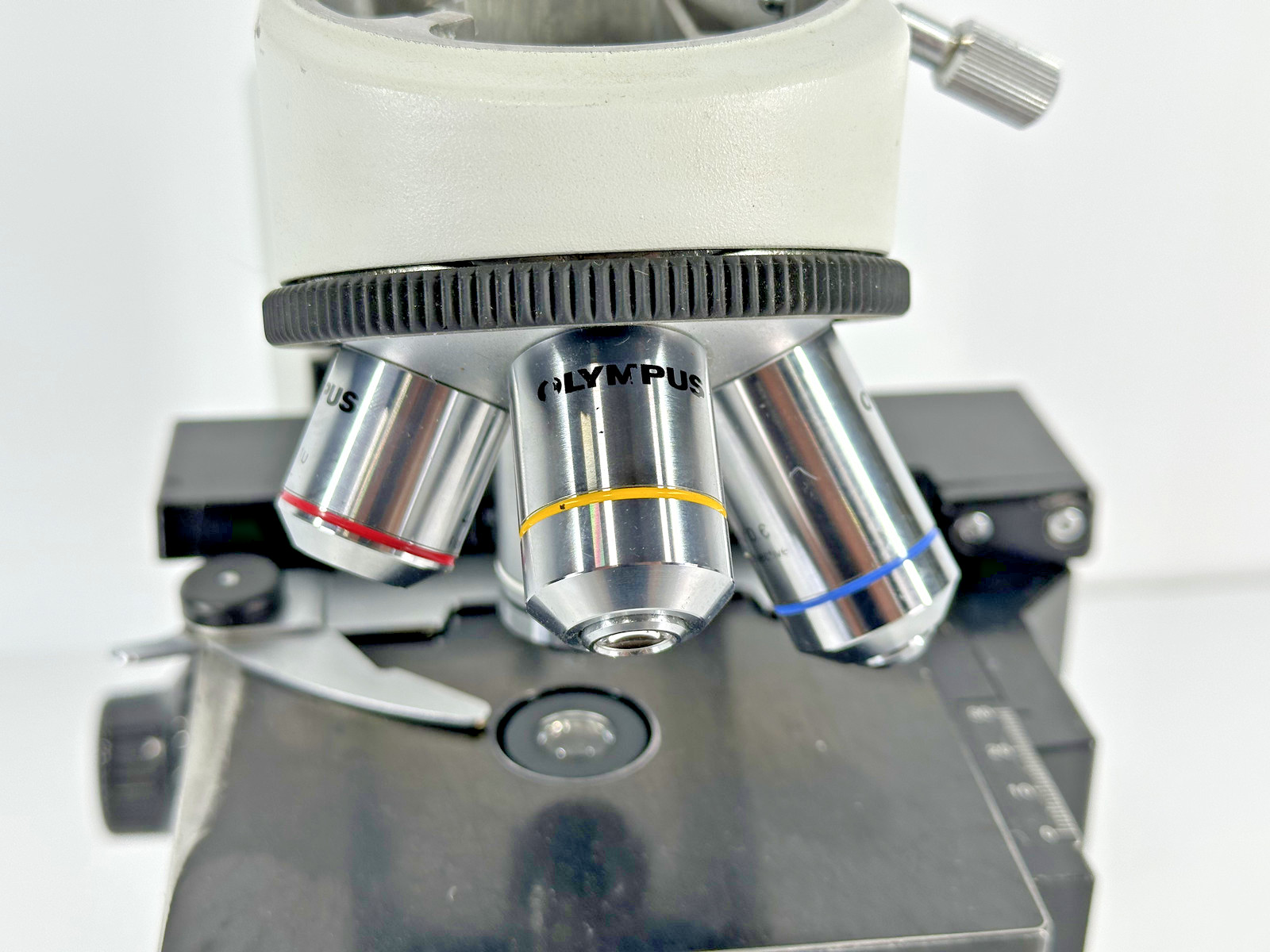 Olympus CX21FS1 Laboratory Microscope 4 Objectives Light Works No Head