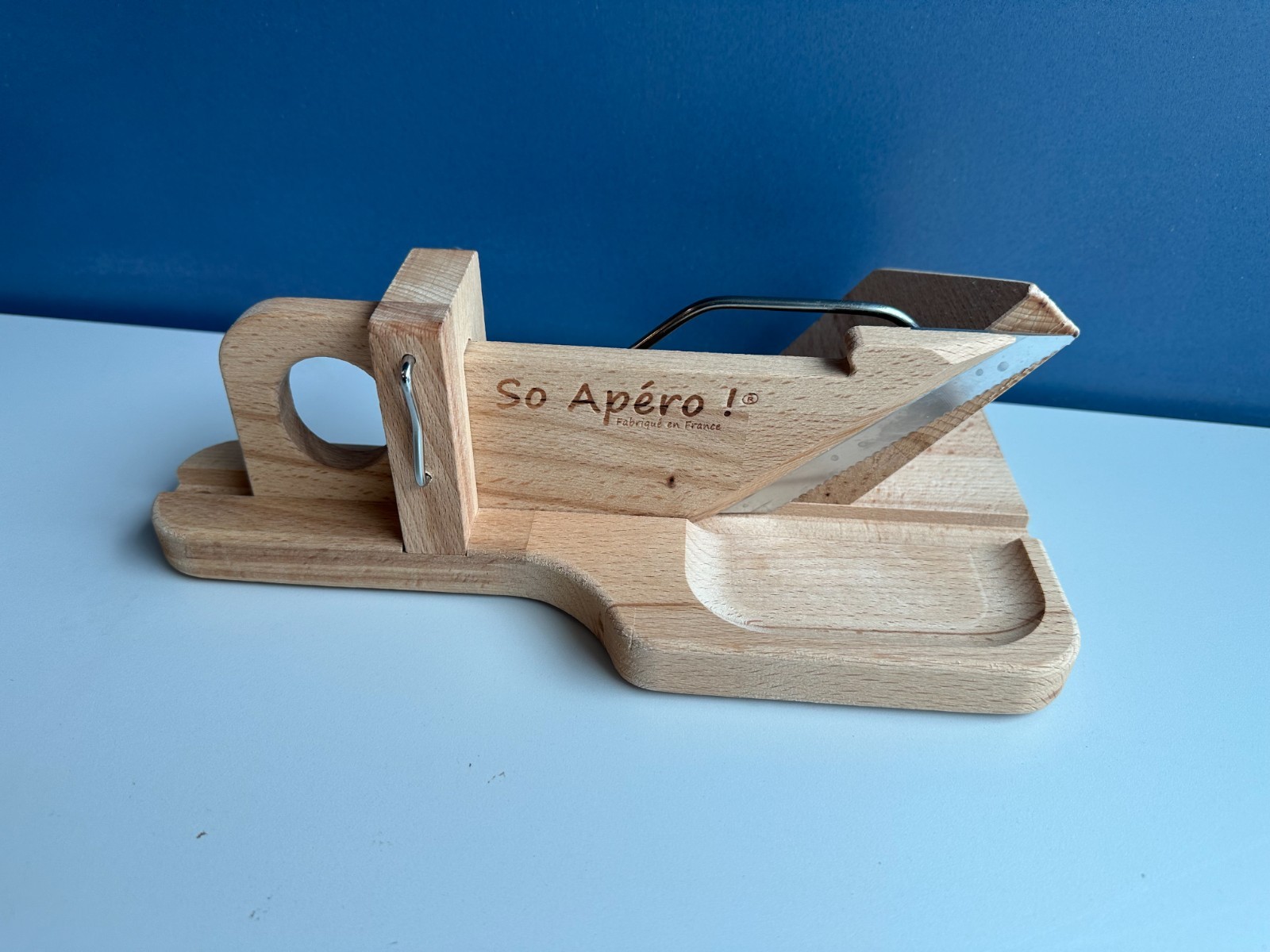 Roger Orfebre So Apero Guillotine Cutter for Sausage & Chorizo, Made In France