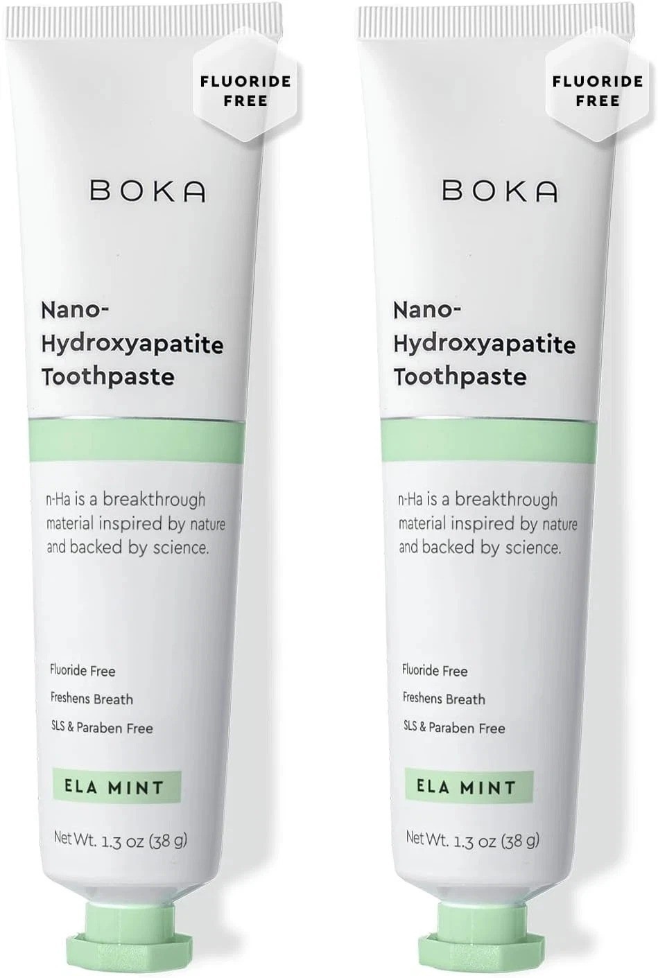 2 Pack Fluoride Free Nano Hydroxyapatite Toothpaste Sensitive Teeth Ela Mint