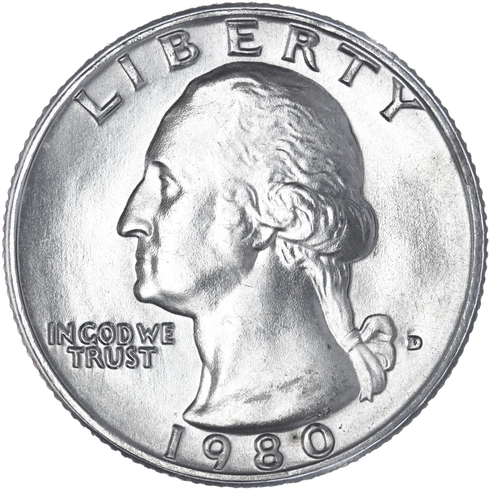 1980 D Washington Quarter Choice BU US Coin See Pics D883