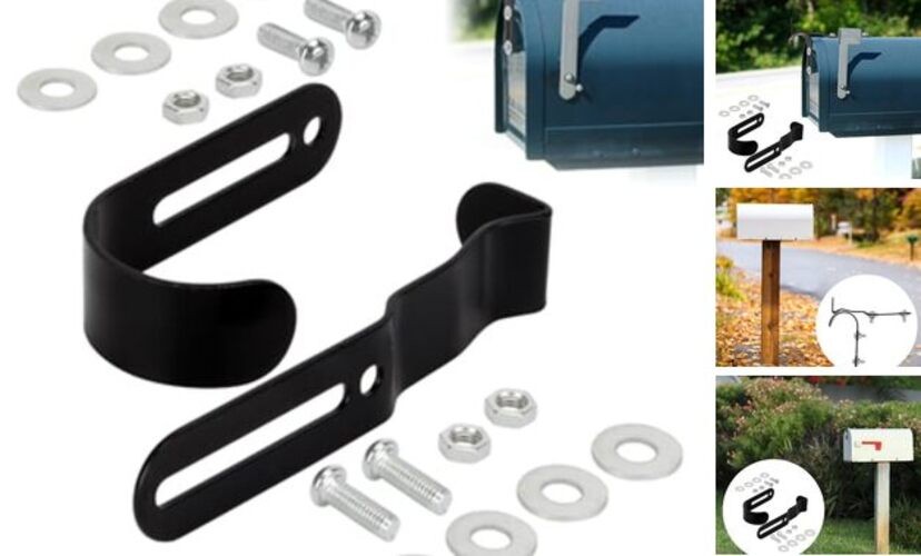 Mailbox Latch and Handle Kit, Metal Mailbox Latch Clips Replacement Set Easy