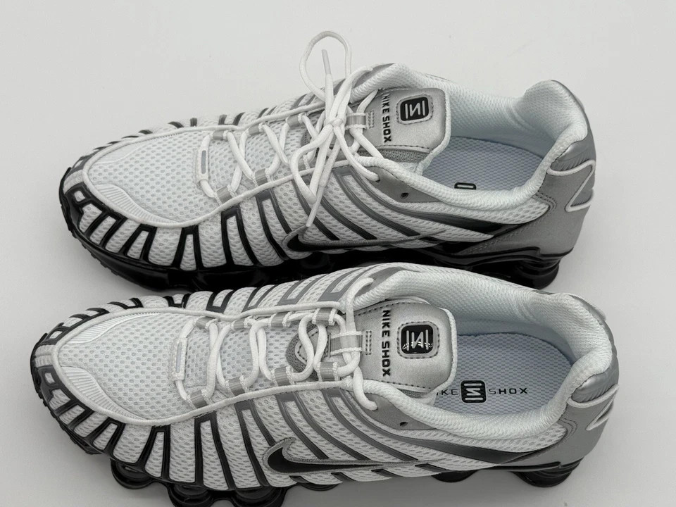 Nike Shox TL Metallic Silver Black NBY HQ4049-001 Womens Size 6.5-10