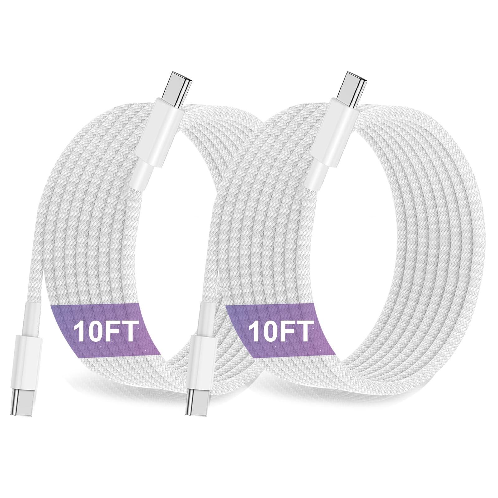 ipad 10th Generation Charging Cord,Long USB to Braided Cable 10ft，60W Fast to...