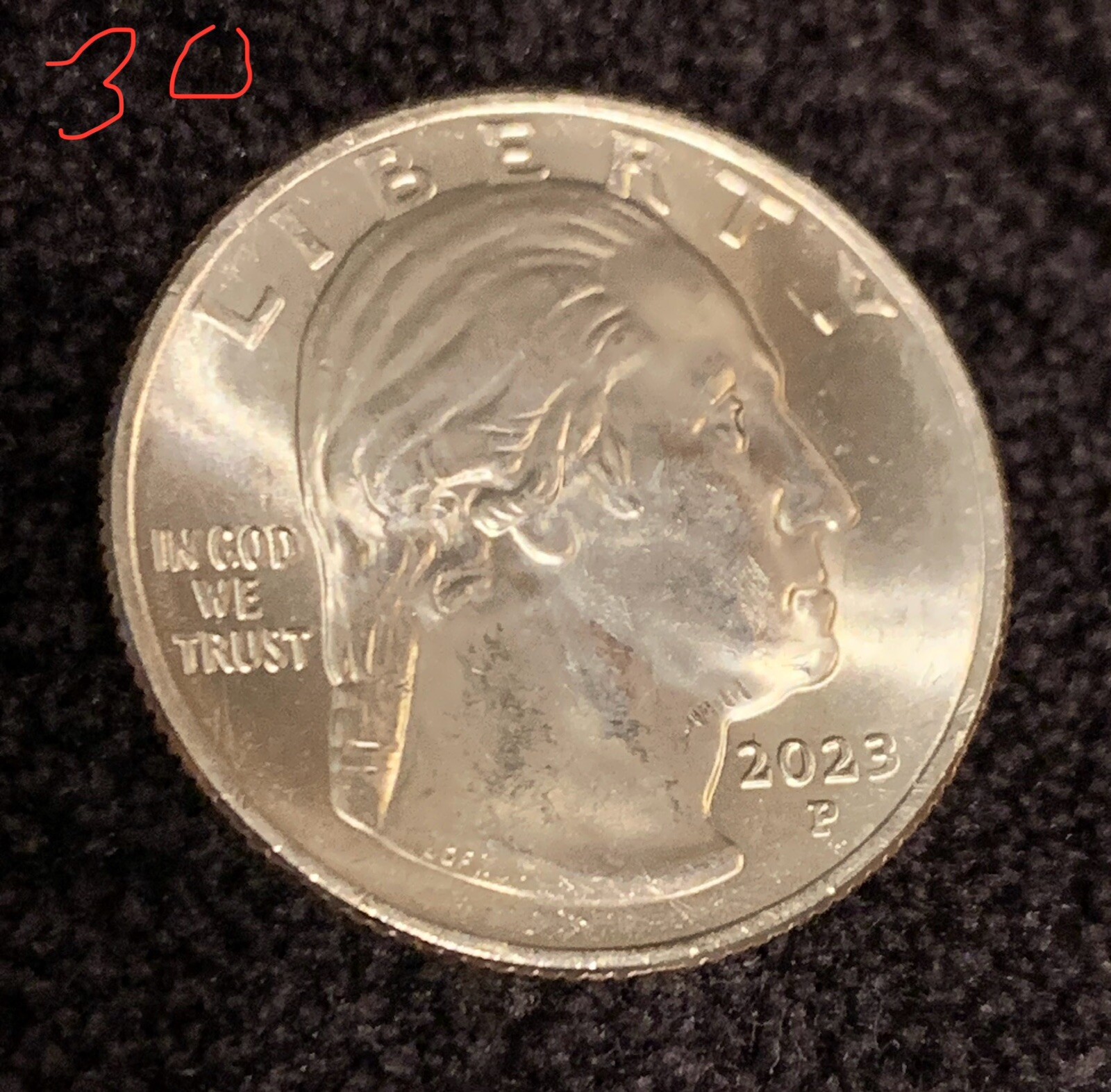 2023-P Maria Tallchief Quarter Error: Machine Doubling (Incused). UNCIRCULATED!