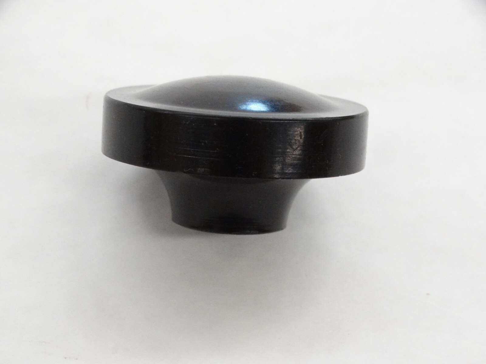 2 Vintage 1 3/4" Smooth Black Threaded Machine knobs, Attachment Knob/ Handle