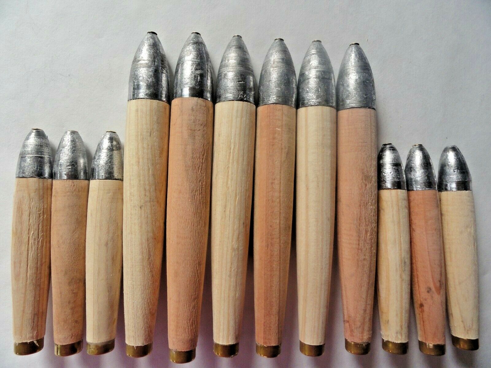 Combo Size Cedar Plugs Natural Unrigged Fishing Trolling Lures