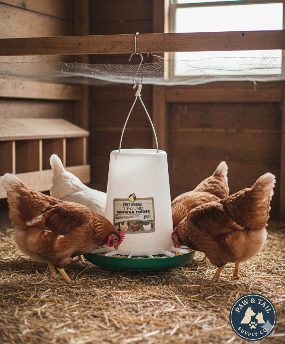 Harris Farms Free Range Hanging Poultry Feeder 7 lbs. Capacity