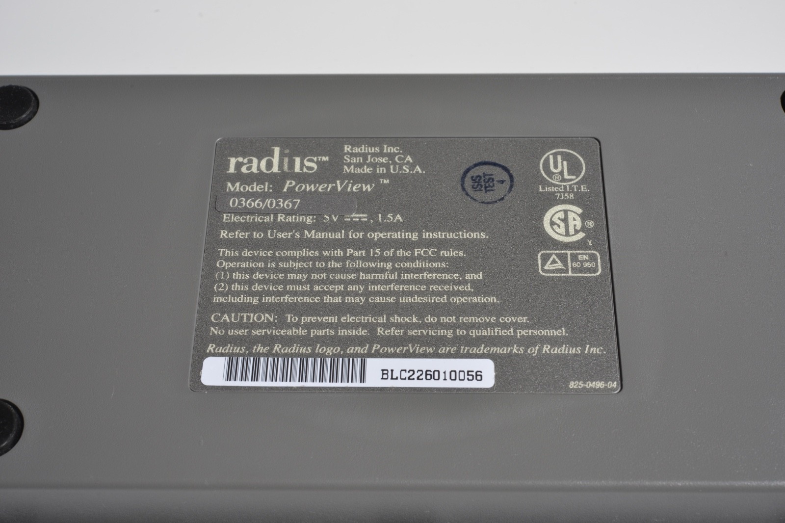 Radius PowerView SCSI Display Interface for Macintosh PowerBook 140 170 w/ Box