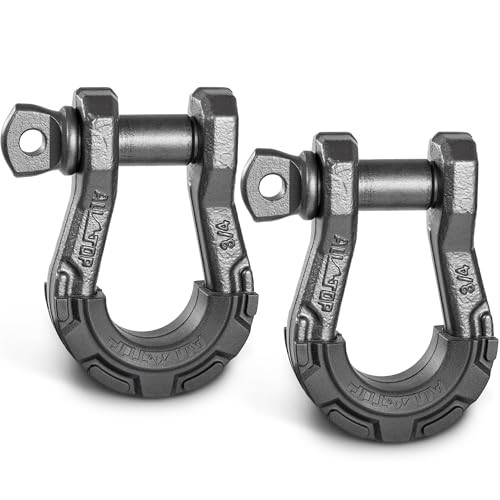 ALL-TOP - Grillete de anillo en D (2 piezas) de 3/4" Forge D Ring Shackle