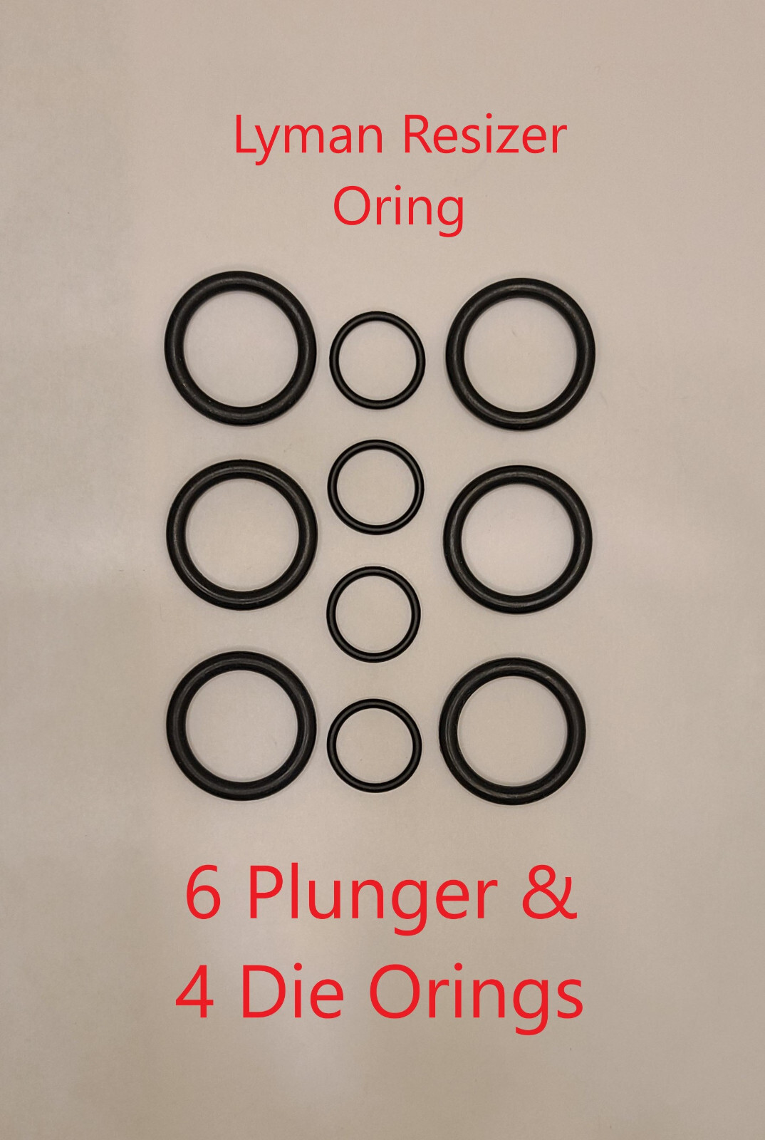 Lyman Lube Sizer Oring 3 Pack = 6 X Pressure & 4 X Die Seal - Models 45 450 4500
