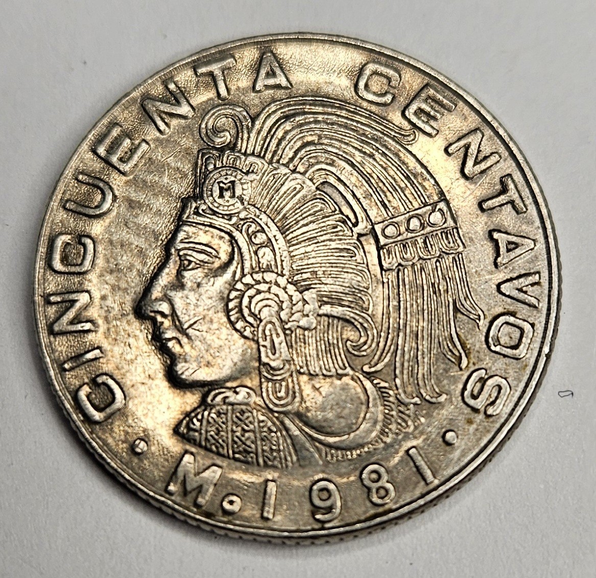 1981 Mexico Cincuenta 50 Centavos - Mexican Coin - Copper Nickel - World Coin