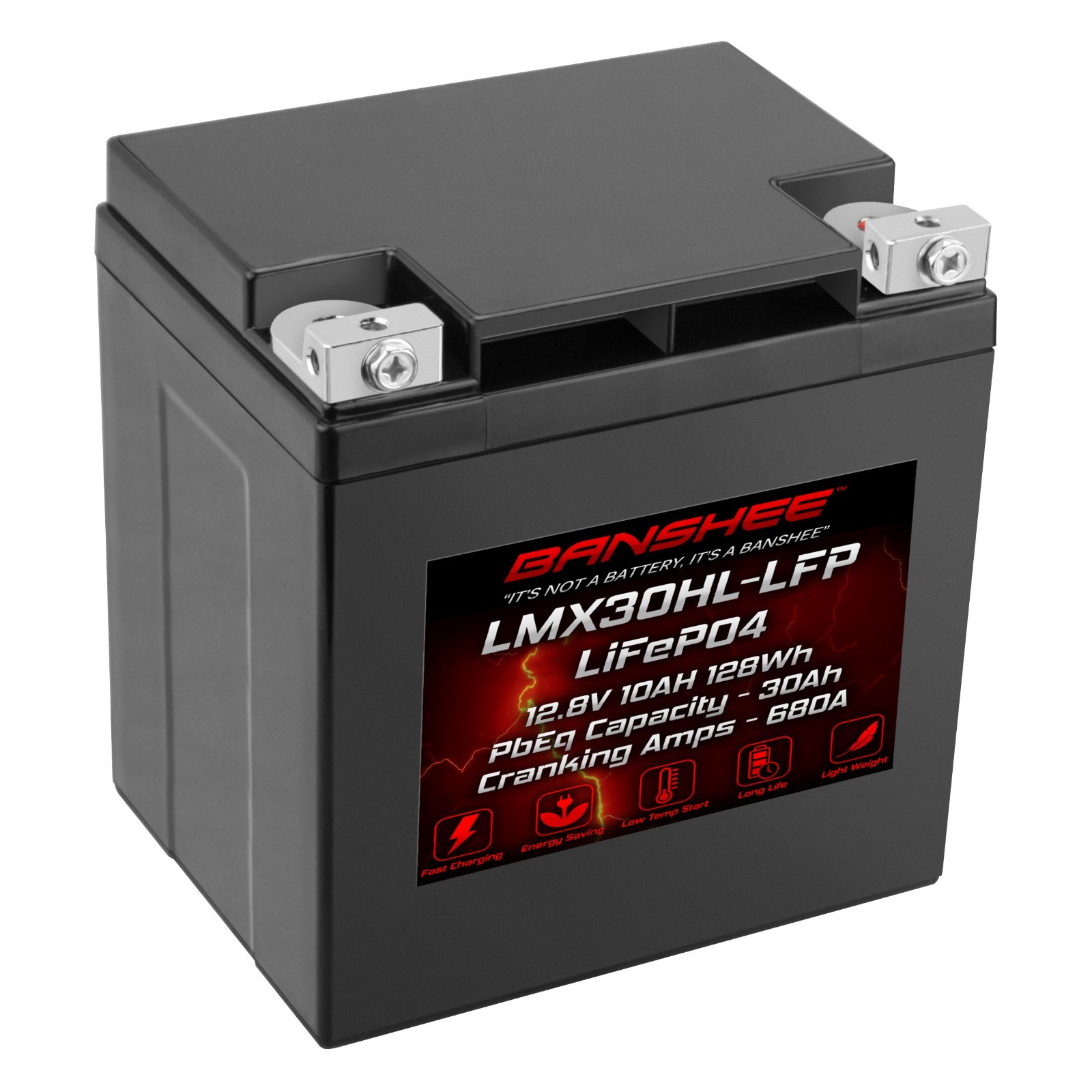 Lithium Ion UTV/Motorcycle Battery YTX30L, YTX30L-BS, YB30CL-B, YB30L-B, FRX30L