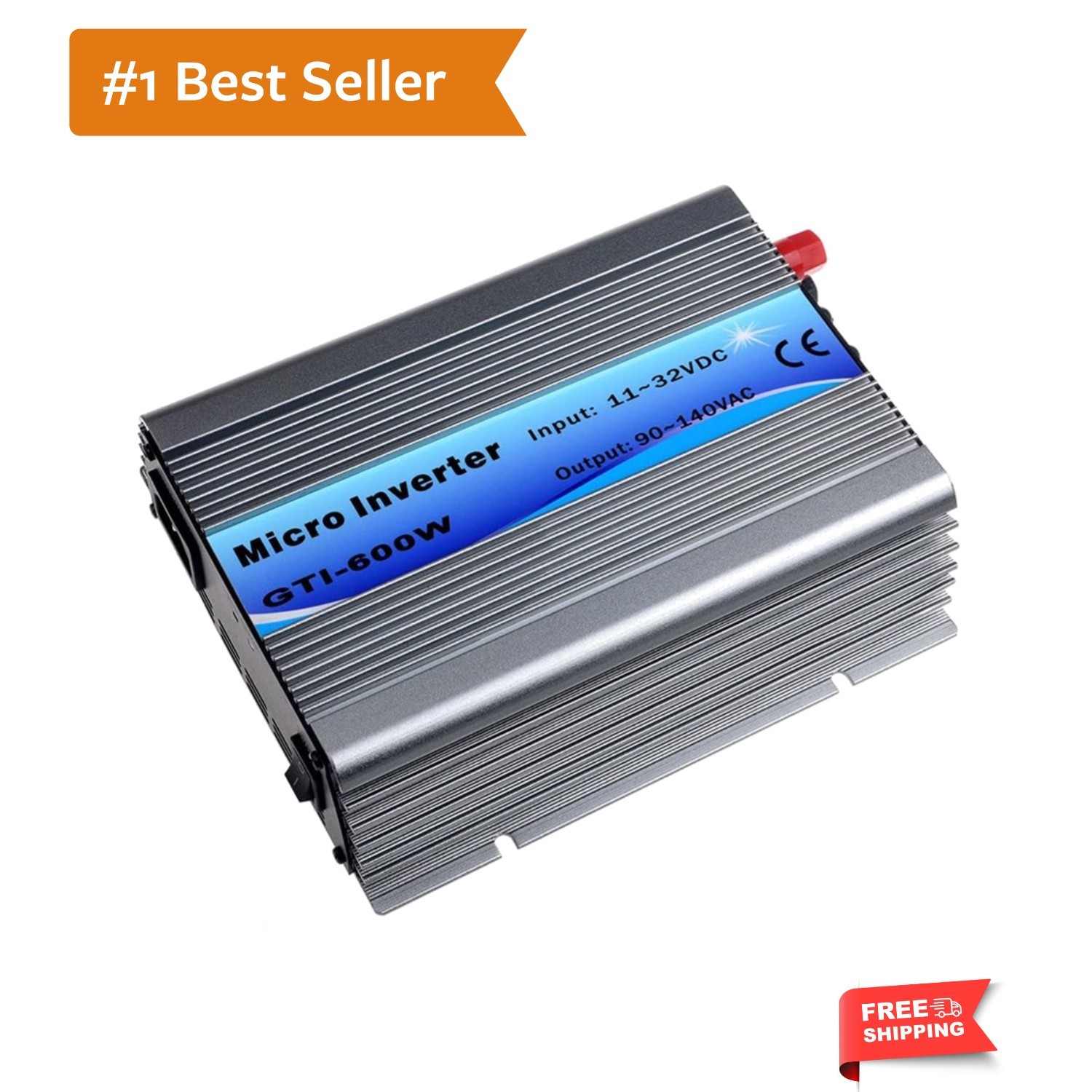 Durable 600W Pure Sine Wave Inverter - Advanced MPPT for Solar Power Systems