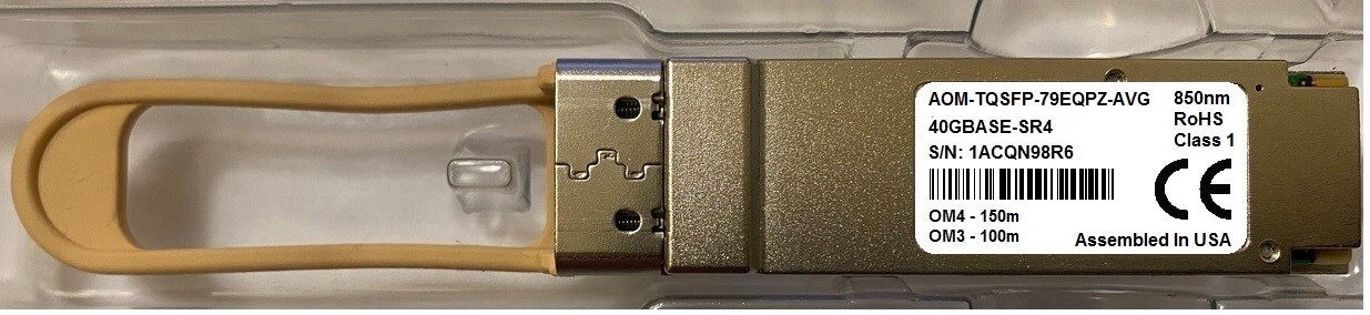 Supermicro AOM-TQSFP-79EQPZ-AVG compatible 40GE QSFP+SR4 850nm 150m MPO MMF