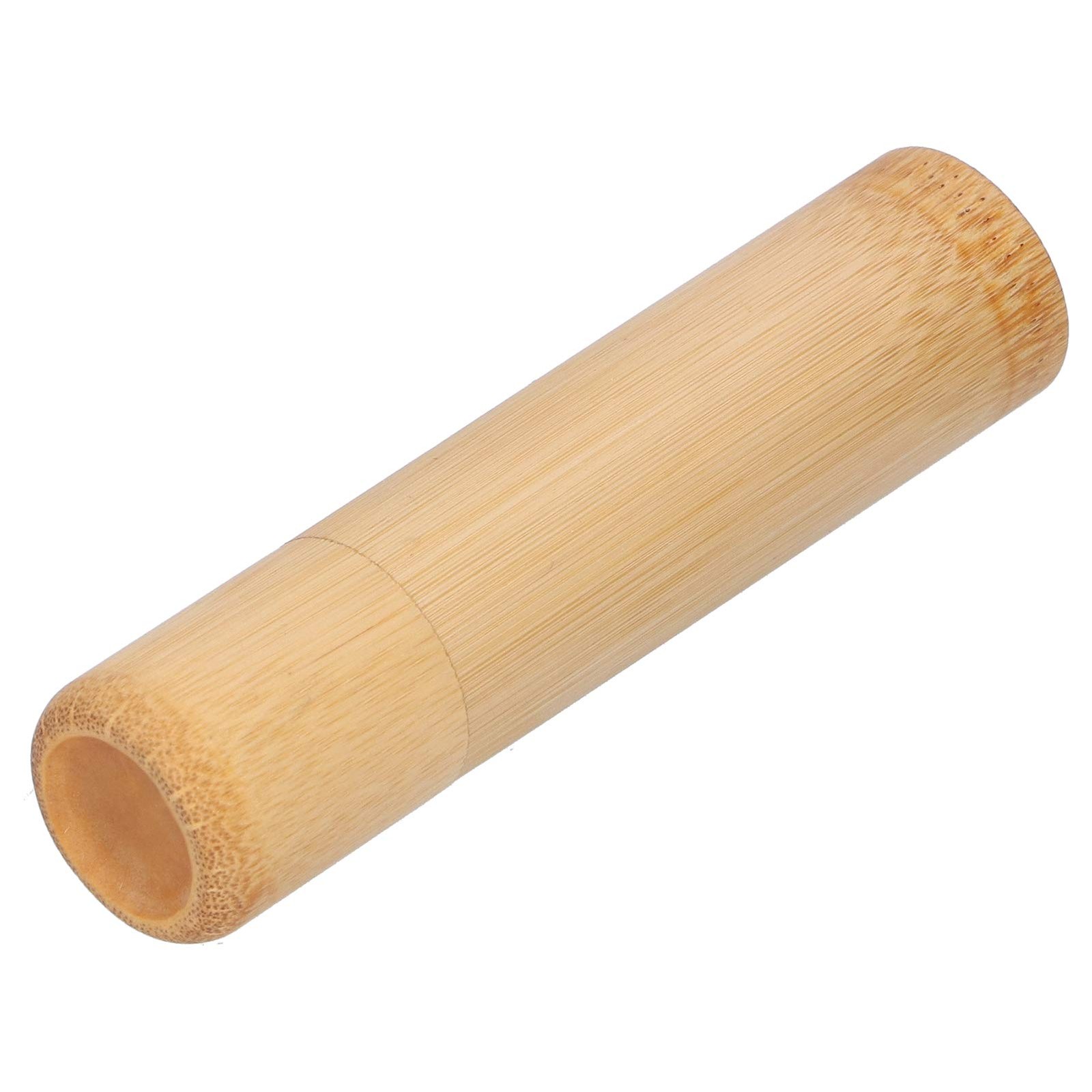 Fydun 2Pcs EcoFriendly Tube Portable Tea Storage Cylinder Round Brown