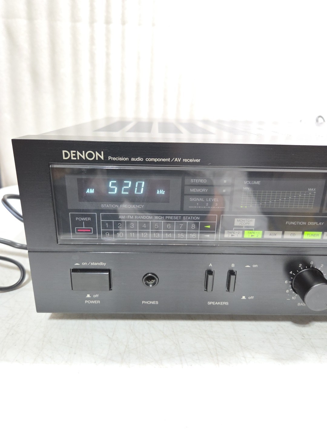 VTG Denon AV Receiver DRA-75VR Precision Audio Component Bundle OEM Remote